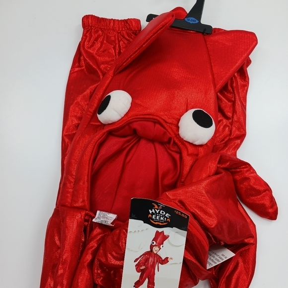 Target Kids Red Squid Costume Toddler Halloween Squid Jumpsuit Halloween - Picture 2 of 8